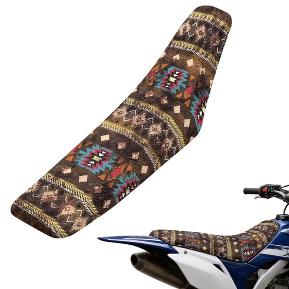 XYZCANDO Tribal Aztec Dirt Bike Seat Cover Waterproof Motorcycle Seat Cover for E Dirt Pit Bike Ebike Motocross Motorcycle Enduro CR CRF XR 50 85 125 150 230 250 450