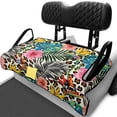 thumbnail image 1 of XYZCANDO Tropical Floral Leopard Golf Cart Seat Cover with 4 Pockets - Universal Washable Non-Slip Protector for 2-Seat Golf Carts, 1 of 9