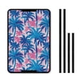 thumbnail image 1 of XYZCANDO Tropical Palm Tree RV Door Window Shade Stylish Camper Decor Foldable RV Window Shade RV Window Cover Travel Trailer Door Blackout Window Shade Fits for RV Interior Door Window Blue, 1 of 7