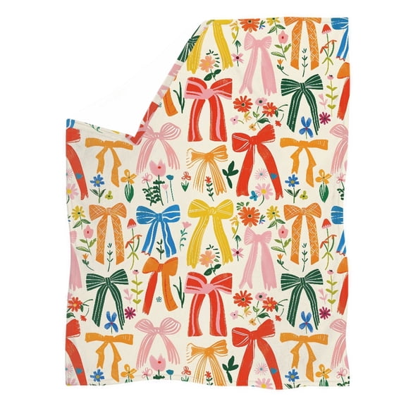 XYZCANDO UK Ribbon Coral Fleece Warm Blanket, Non-Fading Coral Fleece Blanket Super Soft Fluffy Soft Touch Coral Fleece Throw Blanket for Home Camping Bed