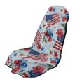 thumbnail image 1 of XYZCANDO USA Flag Hibiscus Print Car Seat Towel Cover Washable for Gym Hiking, Anti-Slip Lightweight Automotive Seat Towel Protector Comfortable, 1 of 11