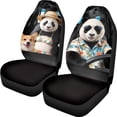 thumbnail image 1 of XYZCANDO Vehicle Seat Covers Panda Corgi Driving Print 2 pcs Car Seat Covers Decorative Van SUV Truck Easy to Install Protective Car Front Seat Covers, 1 of 10