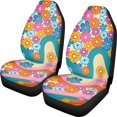thumbnail image 1 of XYZCANDO Wave Background Floral Car Accessories Waterproof Protective Auto Seat Covers Automobile Seats Car Interior, Easy to Install Thin Truck Sedan, 1 of 10