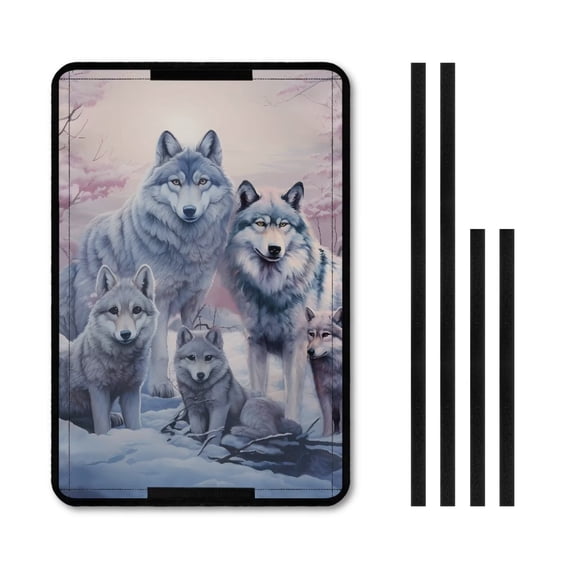 XYZCANDO Wolf Camper Shades for Windows RV Insulated Window Covers RV Black Out Curtains for Camper Windows Camper Blackout Window Coverings Motorhome Curtains