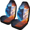 thumbnail image 1 of XYZCANDO Wolf Car Seat Covers Polyester Waterproof Front Seat Cover Van Sets Interior, Protector Anti-Slip Sedan Truck, 1 of 10