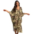 thumbnail image 1 of XYZCANDO Women Kaftan Dresses Plus Size V-Neck Batwing Sleeves Beach Cover Up Caftan Dress Swimsuit Coverup for Women Duck Camo Bathing Suit Coverups Swim Cover Up Beach Wear, 1 of 7