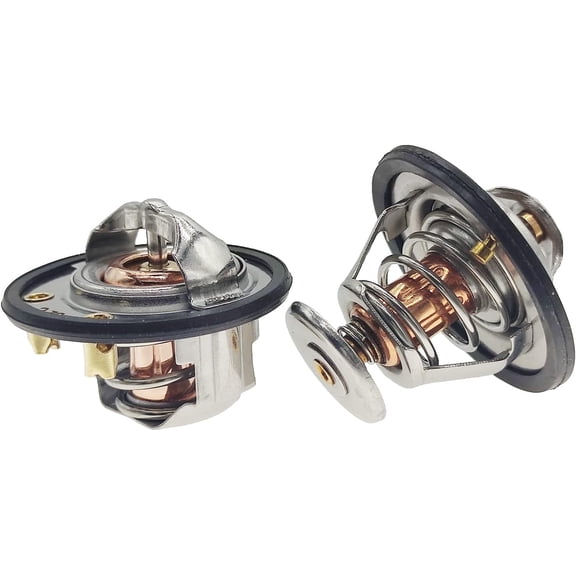 XYZIL 185F & 180F Thermostat Front & Rear Kit Pair for GM Pickup Duramax GMC 6.6L 2001-2017
