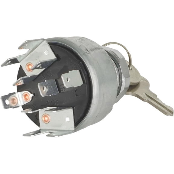 XYZIL 31-114 Ignition Switch w/ 2 Keys Compatible with Pollak 31-114P 4 Position 12V 30A