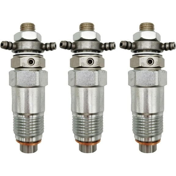 XYZIL 3X Fuel Injector Compatible with Kubota B1550 B1750 B20 B2150 B4200D B7100 B9200 L175 L225 L225DT L285P L285WP KH-35(H) KH-41 KH-51 KH-51H KH-60(H) KH-61