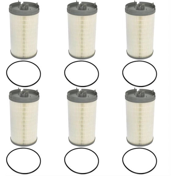 XYZIL 6X Fuel Filter K37-1004 Compatible with Peterbilt 389 579 Kenworth T660 T800 Truck with Paccar MX13 2010-2014 with Cummins ISX PFF61653 PF9928 FS36401 P557004 WF10249 Water Separator