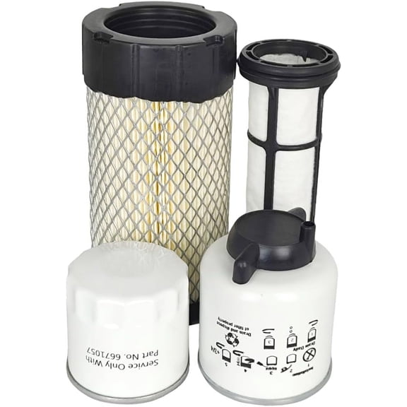 XYZIL Air Fuel Oil Maintenance Filter Kit 6671057 6667352 6687263 6687262 Compatible with Bobcat Loader MT52 MT55 MT85 Engine