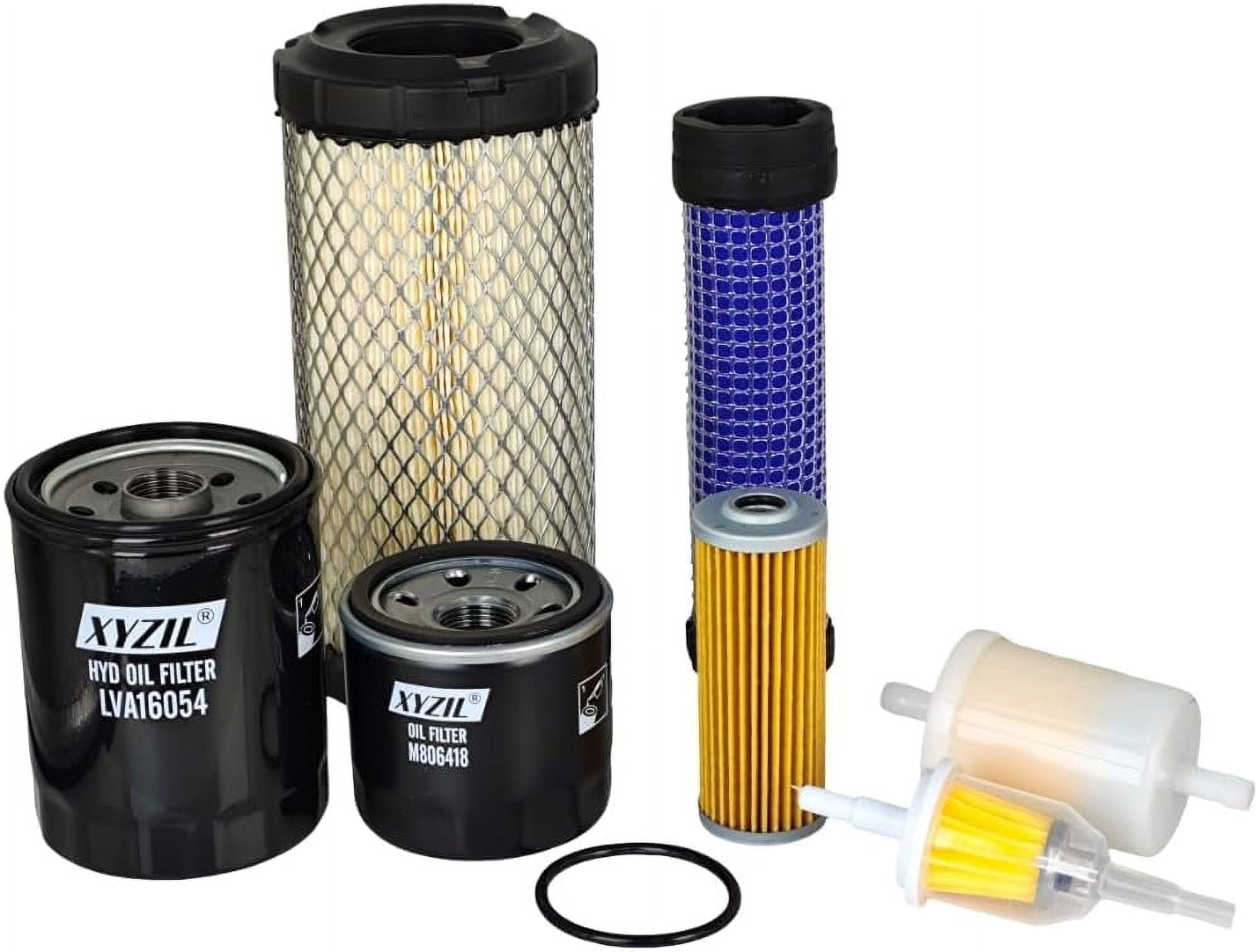 Kubota RTV Filter Kit Complete Filter Kit For Kubota RTV-X1140, X1100C, X1120D Utility Vehicles - Replaces HH150-32094, 6A320-59930 Oil HST Hydraulic Air Fuel Filters