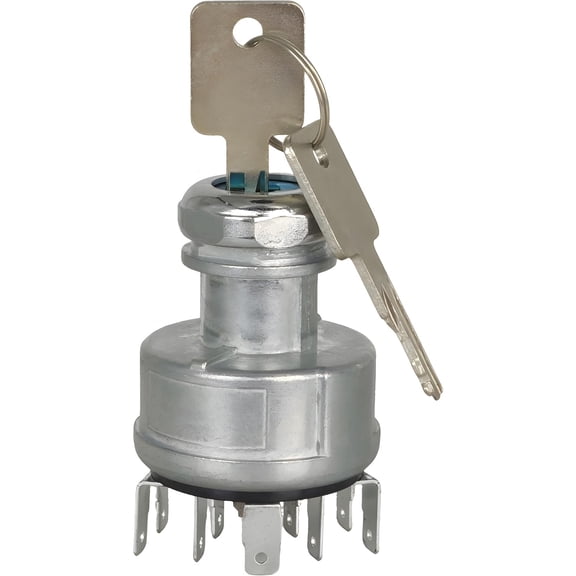 XYZIL Ignition Switch w/ 2 Key 1652306C91 Compatible with International Truck 4000 Series 8000 Series 463032C91 1652307C91 577.55534 11 Pin 4 Position Acc-Off- ON/Acc-Start