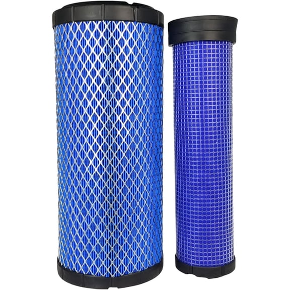 XYZIL Outer Inner Air Filter Kit 6666375 6666376 Compatible with Bobcat 337 341 435 863 864 873 883 A220 A300 E42 E45 E50 E55 E85 S250 S450 S550 S570 S590 T200 T550 T590 P827653 P829332 EAF5225