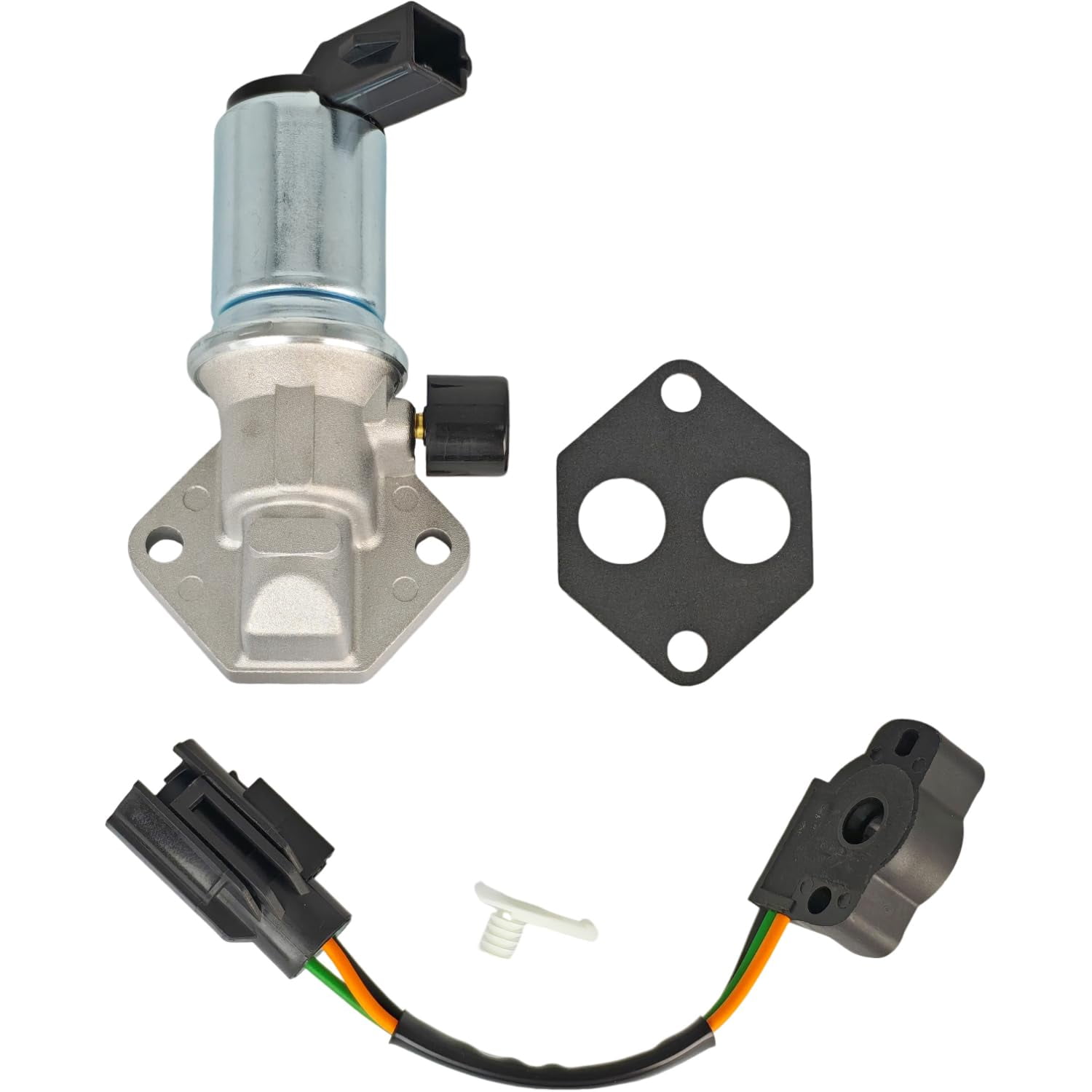 XYZIL TPS Throttle Position Sensor & IAC Idle Speed Air Control Valve Compatible with Ford F-150 F-250 E-150 E-250 E-350 Econoline Club Wagon 1994-1996, F-350 1994-1997, Bronco 1994-1995 F6TZ9F715HA