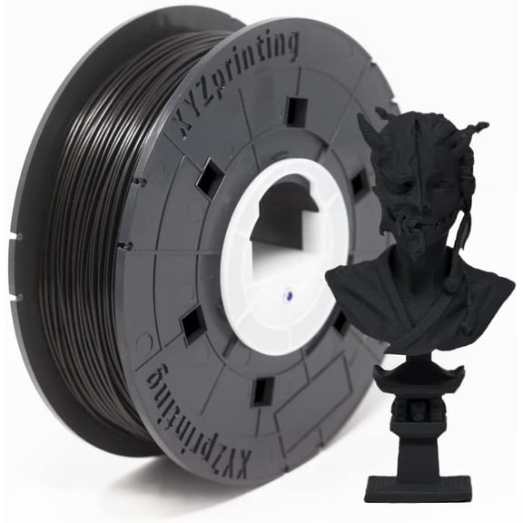 XYZPrinting ABS 3D Printer Filament, No NFC, Dimensional Accuracy +/- 0.02 mm, 1kg Spool, 1.75 mm, BLACKN 1KG Black