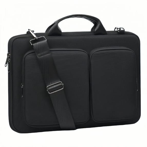 XYvans Laptop Shoulder Bag for Men& Women, 14 Inch Messenger Carrying Computer Bag for Work Trave Sleeve-Black