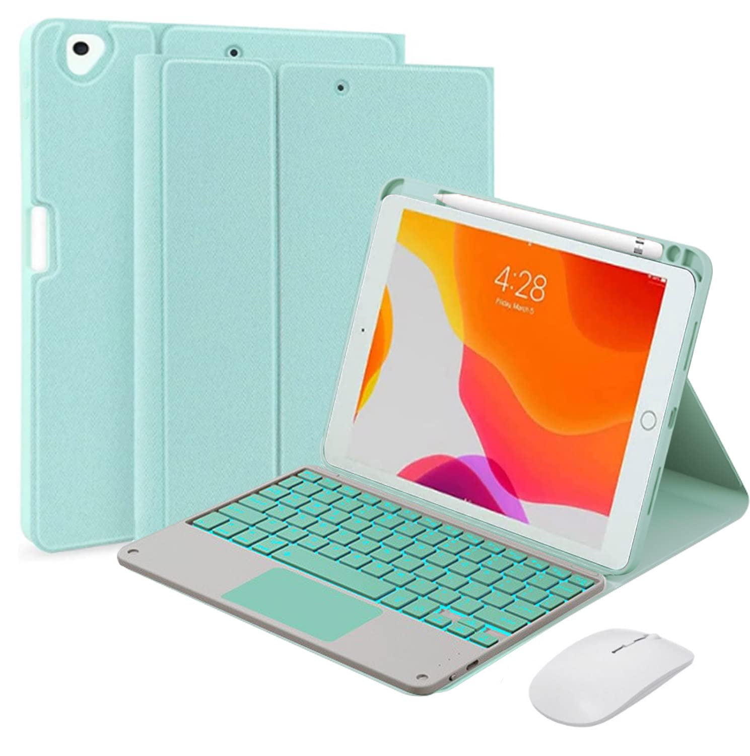XZAMB IPad Mini Touchpad Keyboard Case Compatible with iPad Mini 5