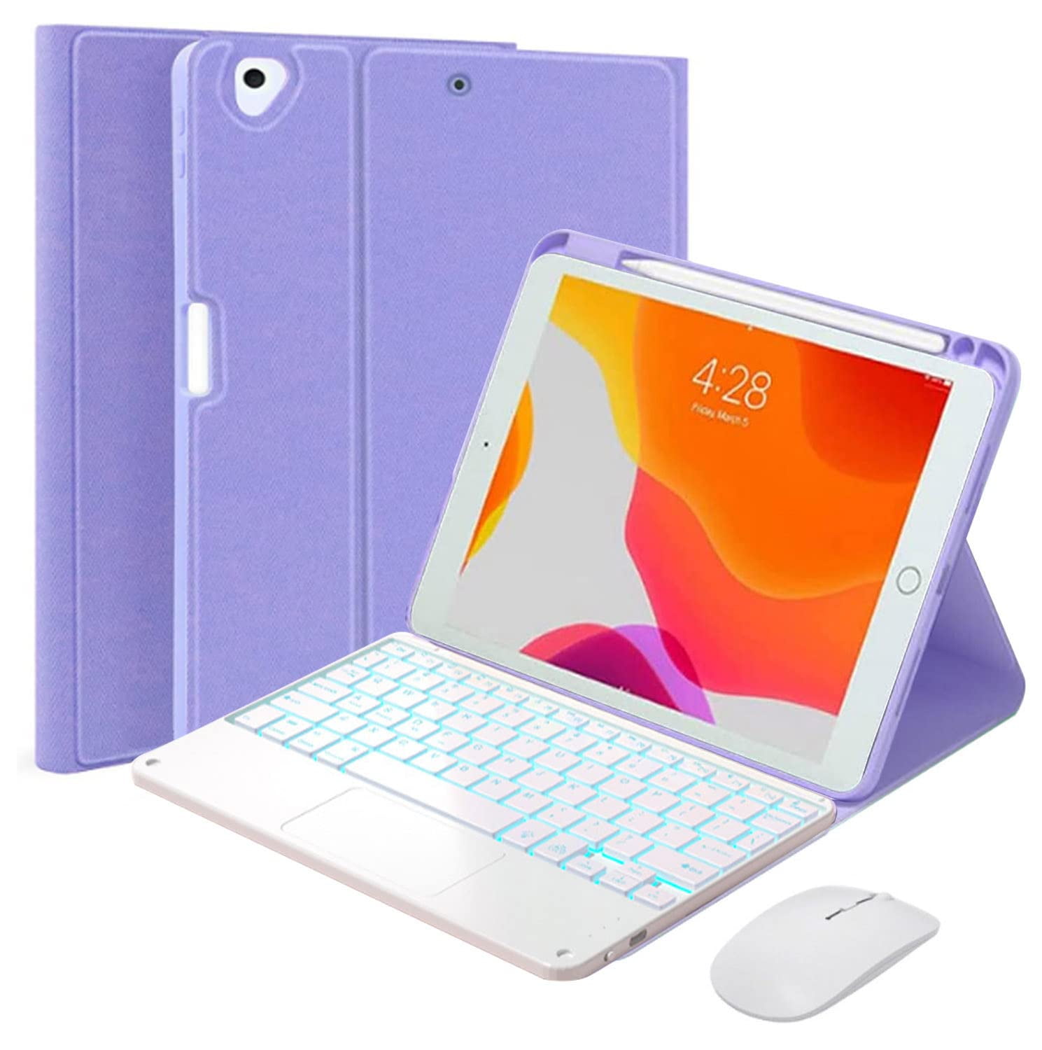 XZAMB IPad Mini Touchpad Keyboard Case Compatible with iPad Mini 5
