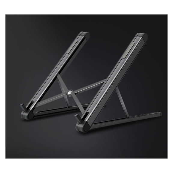 XZAMB JP-2 Ultra Light Foldable Aluminum Laptop Stand for 11-15.6 Inch Notebooks - Portable Desktop Support in Silver