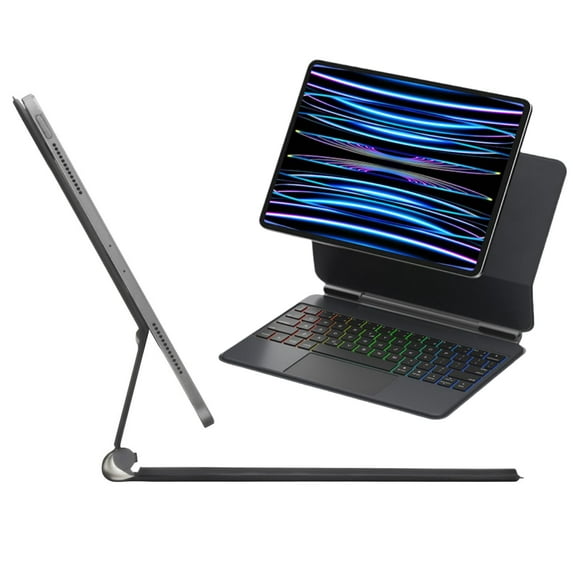 XZAMB Keyboard Case Compatible with IPad Mini 7 (A17 Pro) & Mini 6 - Magic Case With Floating Cantilever Stand For IPad Mini 7th 6th Gen, Backlit Keyboard With Trackpad Tablet Case