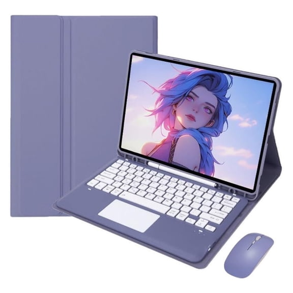 XZAMB Keyboard Case Compatible with iPad 10 10.9" 10th Generation 2022,Slim Smart Case,Detachable Tablet Keyboard and Mouses with Smart Touchpad.Built in Pen Holder, Auto Sleep - Pink