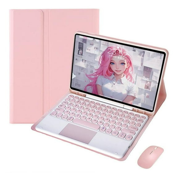 STYU Keyboard Case Compatible with iPad 9.7" 6th & 5th / iPad Pro 9.7" 2018/2017,Slim Smart Case,Detachable Tablet Keyboard and Mouses,with Smart Touchpad Built in Pencil Holder
