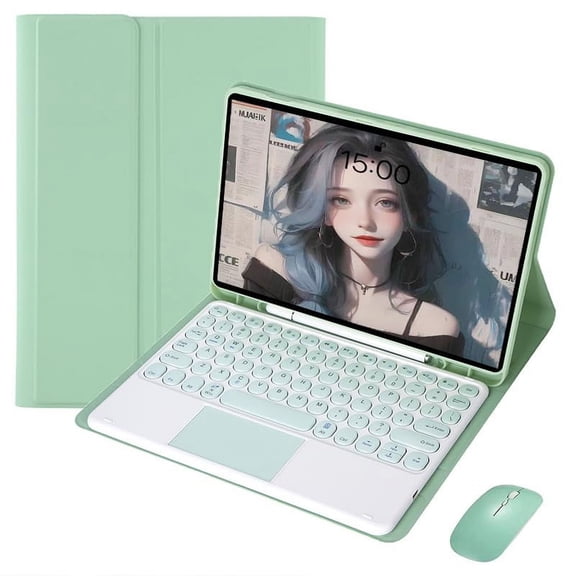 XZAMB Keyboard Case Compatible with iPad Air 5th / Air 4th Gen 10.9",Slim Smart Stand Case,Detachable Tablet Keyboard and Mouses,with Smart Touchpad Built in Pencil Holder, Auto Sleep