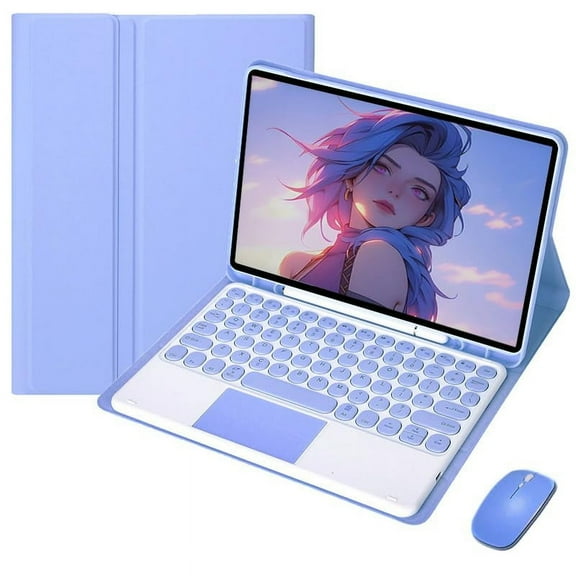 XZAMB Keyboard Case Compatible with iPad Air 5th / Air 4th Gen 10.9",Slim Smart Stand Case,Detachable Tablet Keyboard and Mouses,with Smart Touchpad Built in Pencil Holder, Auto Sleep