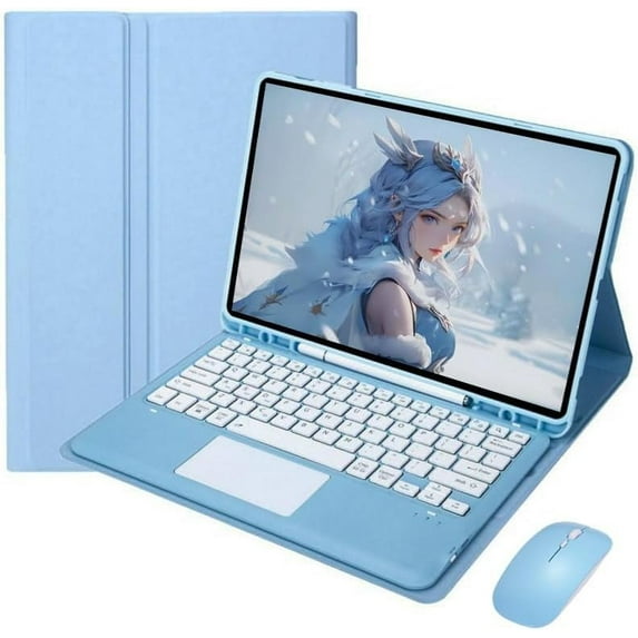 STYU Keyboard Case Compatible with iPad Pro 11" 4th 3rd 2nd 1st Generation,Slim Smart Case,Detachable Tablet Keyboard and Mouses with Smart Touchpad.Built in Pen Holder