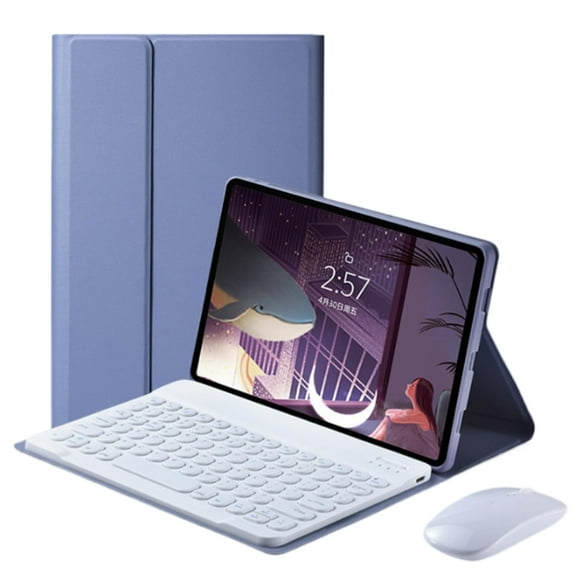 XZAMB Keyboard Case with Mouse Compatible with Lenovo Tab M10 Plus (3rd Gen) 10.6" 2022, Keyboard Case Cover with Magnetically Detachable Wireless Keyboard for Lenovo