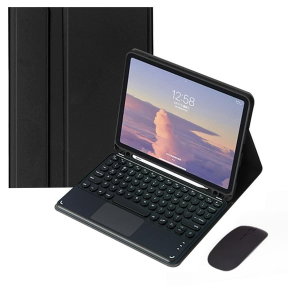 XZAMB Keyboard  with Touchpad Compatible with iPad Pro 13-inch (M4) 2024, Smart Keyboard Folio Cover with Pencil Holder, Multi-Touch Trackpad, Detachable Keyboard Mouse  iPad Pro13 inch (2024)