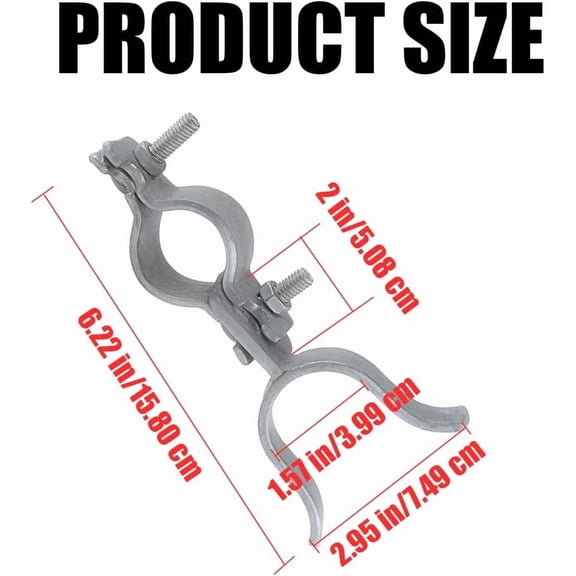 XZHANH-1-3/8" x 1-3/8"Chain Link Gate Latch, Gate Fork Latch Fence Latches with Padlock Hole, Galvanized Fence Fork Latch, Farm Fence Gate Latches for Fence Gate, Kennels and Runs