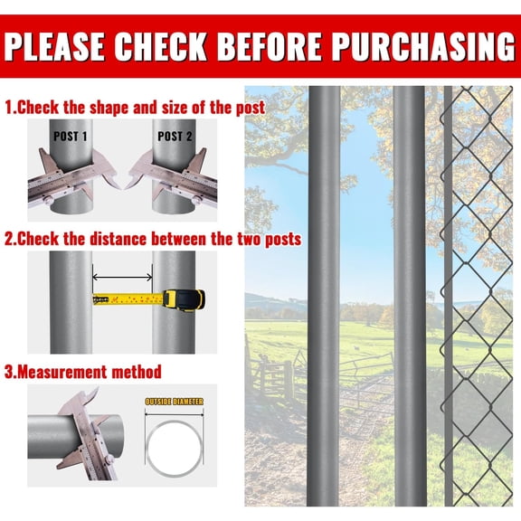 XZHANH-1-3/8" x 1-5/8" Chain Link Gate Latch, Gate Fork Latch for Outdoor Fence, Black Powder Coated, Chain Link Fence Parts, 1 PCS