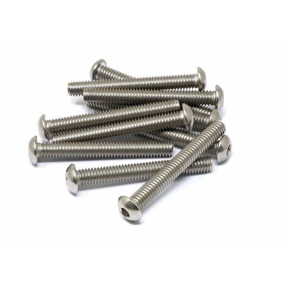 XZHANH-10 Pcs 5/16-18 x 2-1/2" Stainless Steel 304 Hex Socket Button Head Cap Screw Bolts Kit