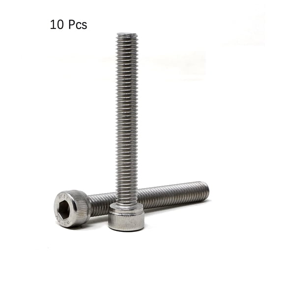 XZHANH-10 Pcs M8 x 60mm Thread Pitch 1.25 mm Stainless Steel 304 Hex Socket Head Cap Screws Bolts Kit
