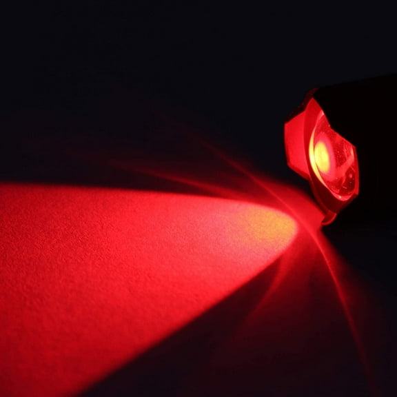 XZHANH-2 Pack Mini Red Light Flashlight, Zoomable Red LED Flashlight, Water Resistant, 3 Modes Red Flashlight Torch for Night Vision, Astronomy, Aviation, Night Observation and Outdoor Activities
