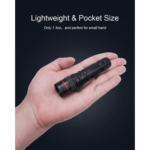 XZHANH-2 Pack UV Flashlight, 395nm Mini Black Light, Zoomable Small Torch Light, Portable Urine Detector for Dog/Cat/Pet Urine, Dry Stains, Bed Bugs, Scorpion