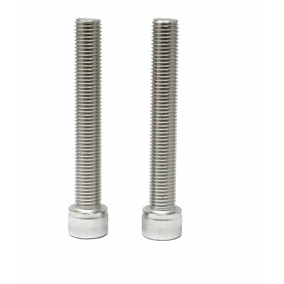 XZHANH-2 Pcs M16 x 110mm Thread Pitch 2.0 mm Stainless Steel 304 Hex Socket Head Cap Screw Bolts Kit