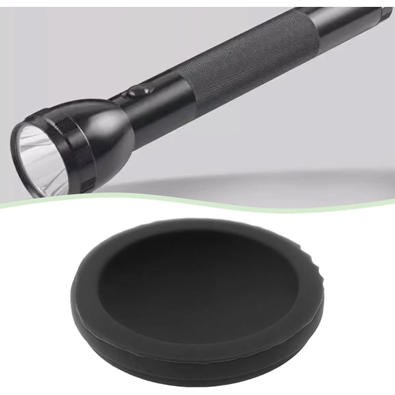 XZHANH-2Pcs Silicone Button Cover Switch Seal Accessories Replacement Part 108-000-034 Compatible with MAGLITE C/D Flashlight Black