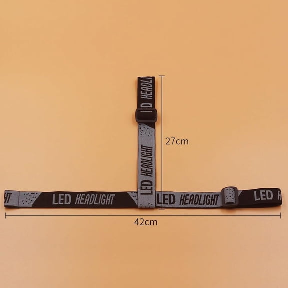 XZHANH-4 Pack Headlamp Strap Replacement Headband Head Lamp Elastic Head Band Belt for LED Headlamps Flashlight Rechargeable Hands-Free Headlight Bike Front Light