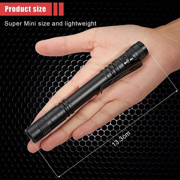 XZHANH-4 Pieces UV Black Light Flashlight Small Blacklight Flashlights Pen Lights for Leak, Pet Urine, Hotel Inspection, Dry Stain and Dye Detector, 5.2 Inches Long