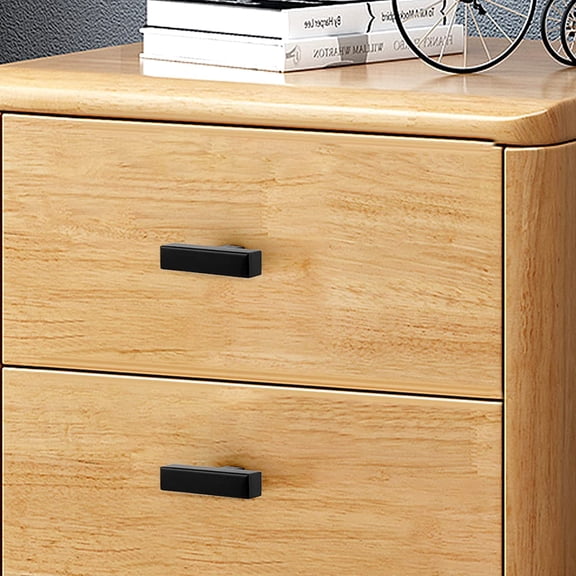 XZHANH-(5 Pack) Flat Black Square Cabinet Knobs Stainless Steel 2 Inch(50mm) Overall Length Drawer Pulls Single Hole T Bar Cabinet Pulls Kitchen Cabinet Hardware
