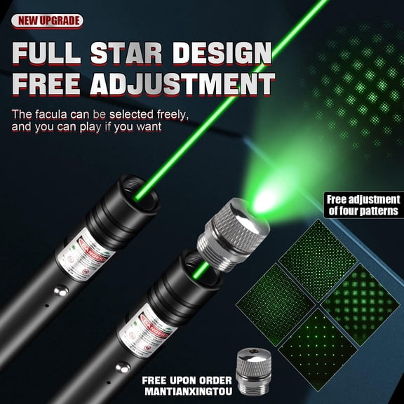 XZHANH-EDC Pen Light, Green Laser Pointer, Rechargeable LED Flashlight with Laser Pointer for TV/LED/LCD Screens Presentation Office, Outdoor Uses, Adventure, Professional Business Gifts