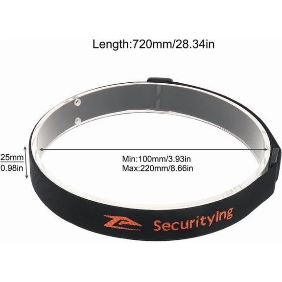 XZHANH-Elastic Headband Adjustable Headlight Strap Fit for 22mm - 26mm Torch Headlamps Holder (2)