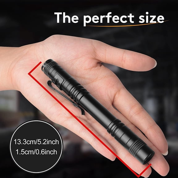 XZHANH-Flashlight, 2 PCS Mini Pen LED Lights, High Lumens, Pocket Size, Removable Clip, Wide Application, Batteries Not Included