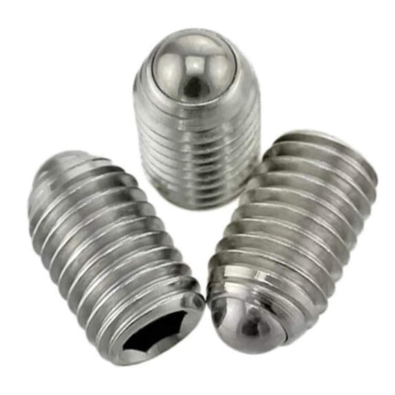 XZHANH-M8 x 20mm Stainless Steel Hex Socket Spring Ball Point Grub Screws 15pcs
