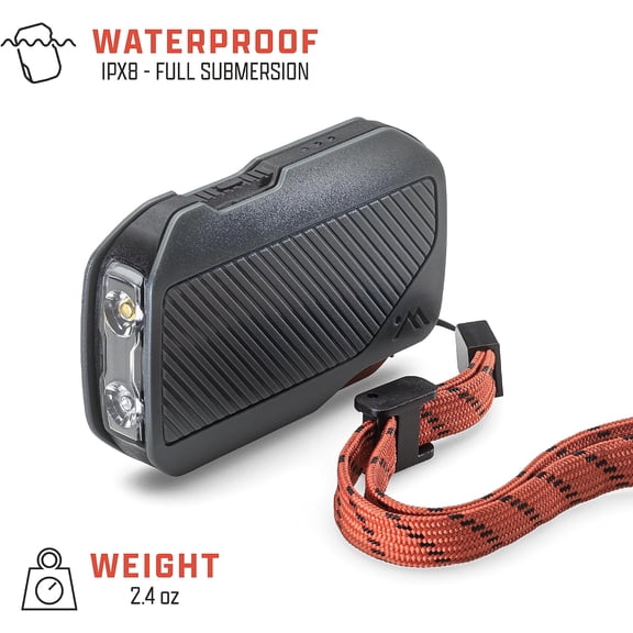XZHANH-Rechargeable Flashlight | 300 Lumen LED Flashlight, Waterproof, Red Mode, USB-C, Essential Camping Accessories with Tactical 200h Runtime
