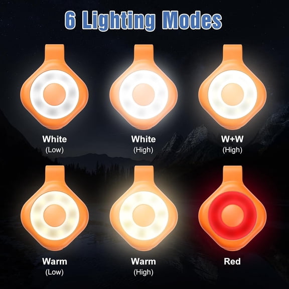 XZHANH-Rechargeable Nurse Light Clip On for Night Shift, Bright Hand-Free Nursing Work Flashlight, Lightweight Nurse Scrub Light for Badge, Emergency Clip-on Flashlight for Travel, Walk, Run Orange