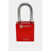 XZHANH-RevSecure Heavy-Duty Safety Padlock, Hardened Steel Body, 1 in 25 mm Shackle   Weatherproof, High-Security, Keyed or Combination Option, Ideal for Gates, Storage, Lockers, Loto, Lock Out